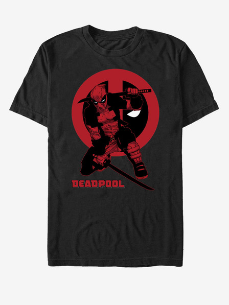 ZOOT.Fan Fekete Unisex póló Marvel szamuráj Deadpool