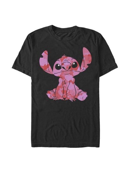 ZOOT.Fan Fekete Férfi Disney klasszikusok Stitch szív töltse ki póló