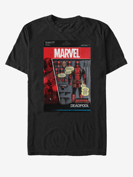ZOOT.Fan Fekete uniszex póló Marvel DeadPool Toy Soldier