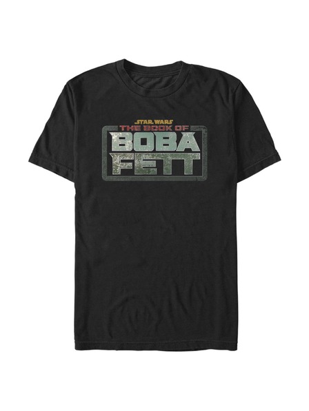 ZOOT.Fan Fekete férfi Star Wars Boba Fett fő logó póló