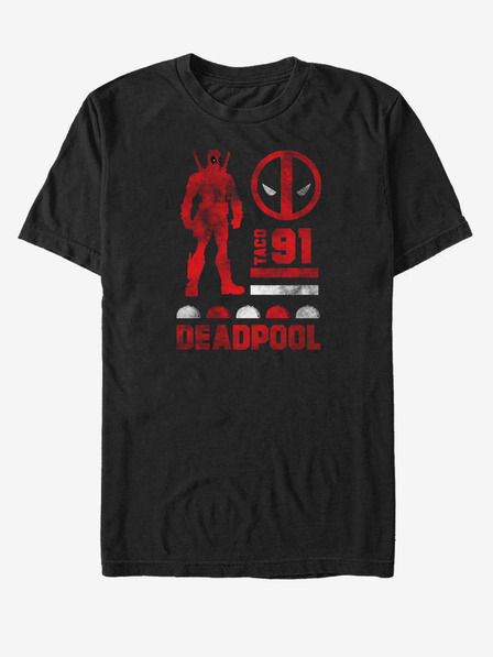 ZOOT.Fan Fekete uniszex póló Marvel Deadpool Sil