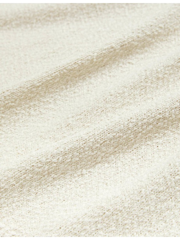 Marks & Spencer Laza V-nyakú pulóver texturált magas pamuttartalommal Marks & Spencer bézs