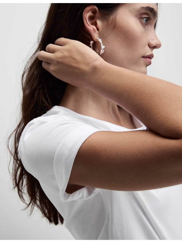 Marks & Spencer Tiszta pamut póló Marks & Spencer fehér