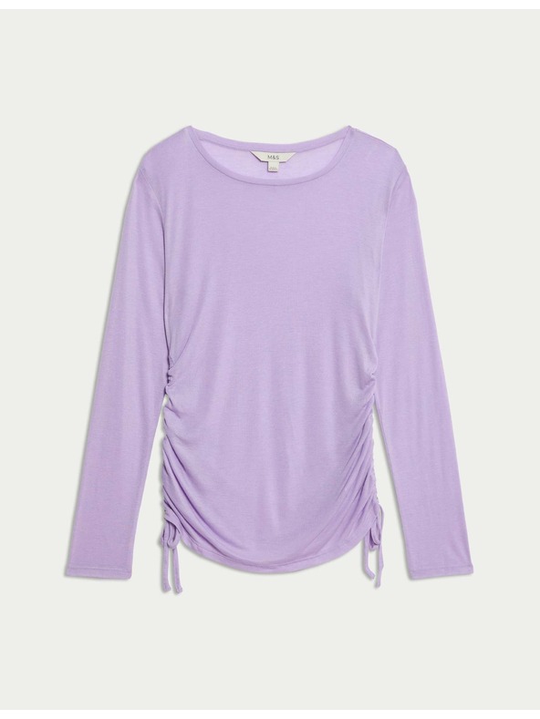 Marks & Spencer Marks & Spencer lila Lyocell magas derekú, gyapjúból készült, magas derekú felső