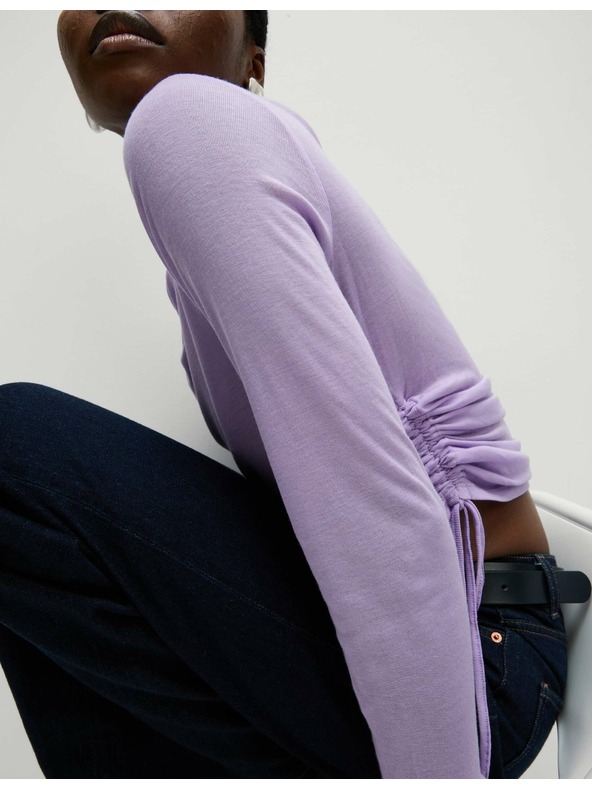 Marks & Spencer Marks & Spencer lila Lyocell magas derekú, gyapjúból készült, magas derekú felső