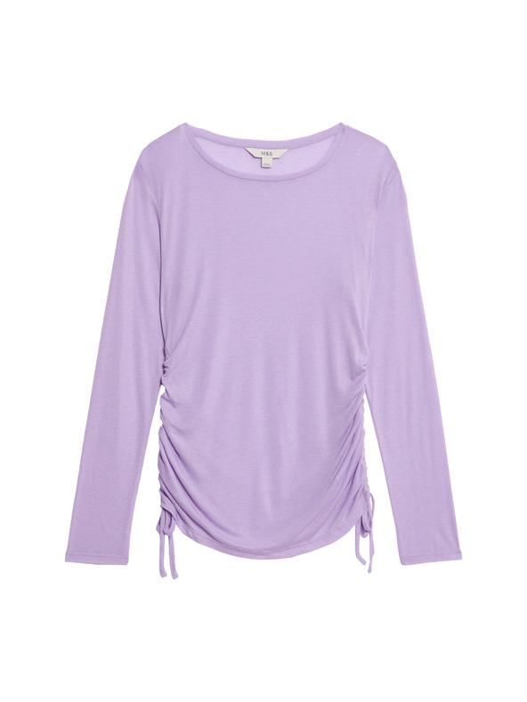 Marks & Spencer Marks & Spencer lila Lyocell magas derekú, gyapjúból készült, magas derekú felső