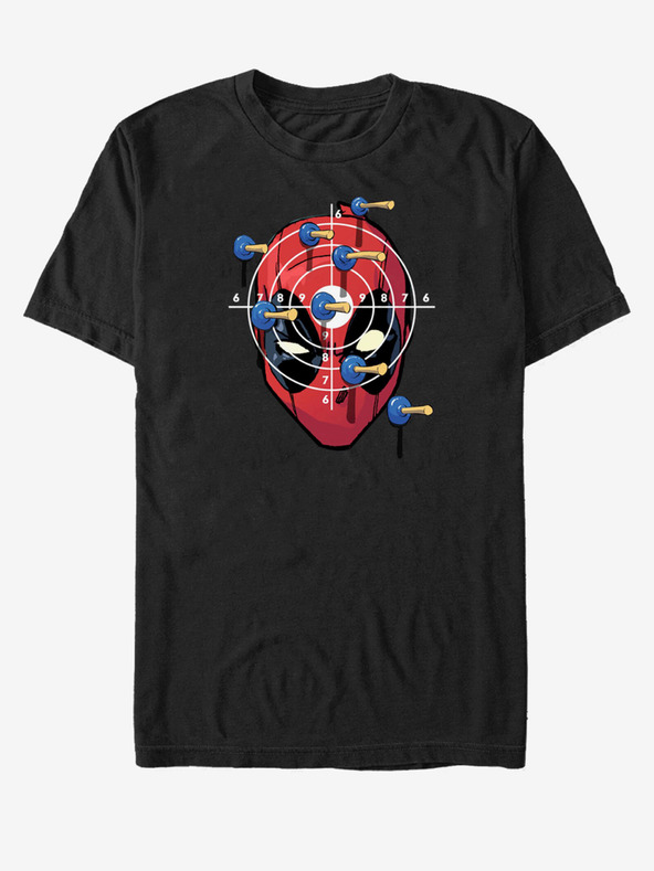 ZOOT.Fan Fekete uniszex Marvel Target Practice póló