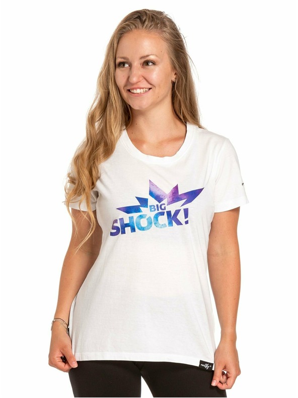 Meatfly Meatfly Big Shock! fehér női póló | Fehér | Méret