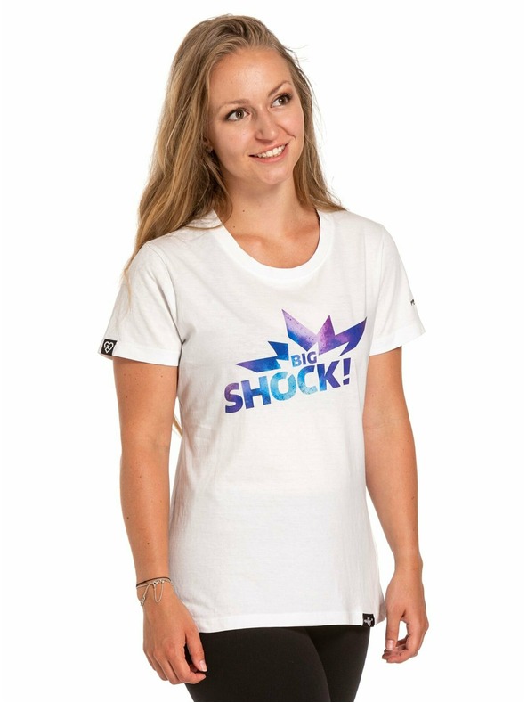 Meatfly Meatfly Big Shock! fehér női póló | Fehér | Méret