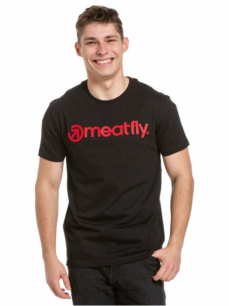Meatfly Meatfly Joe piros/fekete férfi póló | Piros | Méret S | 100% pamut