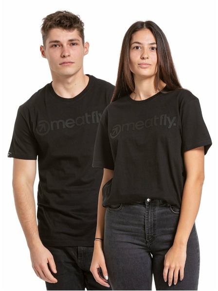 Meatfly Meatfly Joe fekete/fekete férfi póló | Fekete | Méret S | 100% pamut