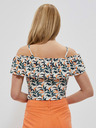Moodo Krém és zöld női mintás felső Moodo