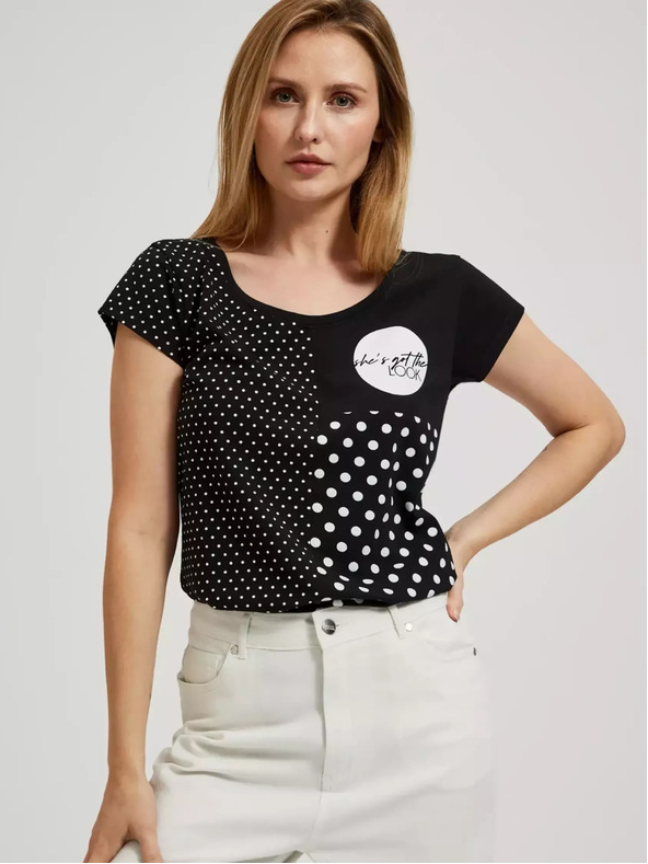 Moodo Női pöttyös póló Moodo