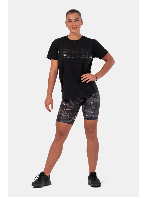 Nebbia Láthatatlan logós NEBBIA póló 602 Fekete Nebbia