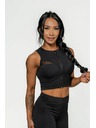 Nebbia NEBBIA Női High Support Crop Top INTENSE Mesh 842 Gold Nebbia Női magas támaszú top 842 Gold Nebbia