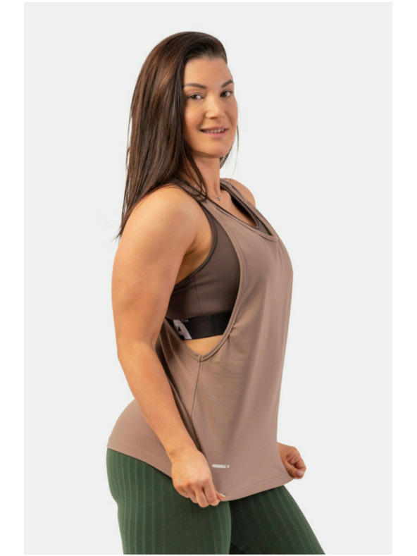 Nebbia Laza szabású "Feeling Good" tank top keresztbe forduló háttal 419 Brown Nebbia