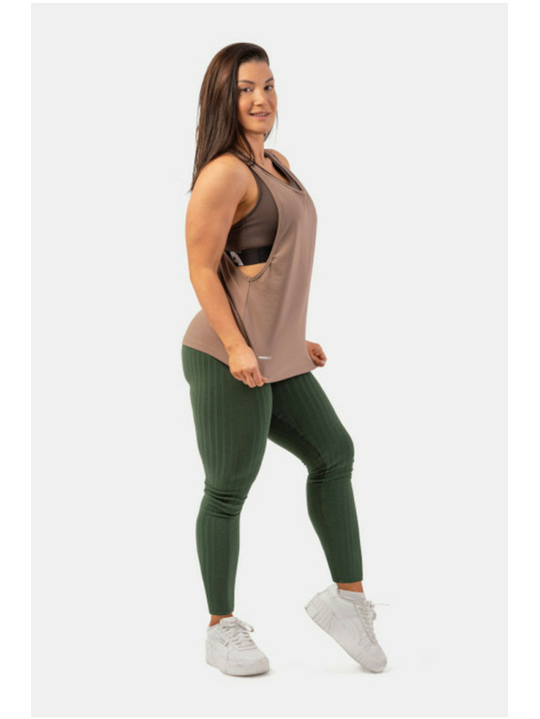 Nebbia Laza szabású "Feeling Good" tank top keresztbe forduló háttal 419 Brown Nebbia