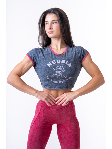Nebbia Mosott crop top póló GOLDEN AGE 782