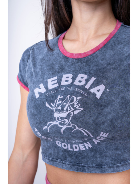 Nebbia Mosott crop top póló GOLDEN AGE 782