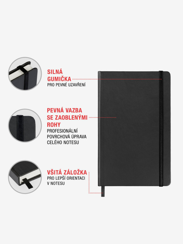 NOTIQUE NOTIQUE Notes Tomski és Polanski, bélelt, 11 x 16 cm