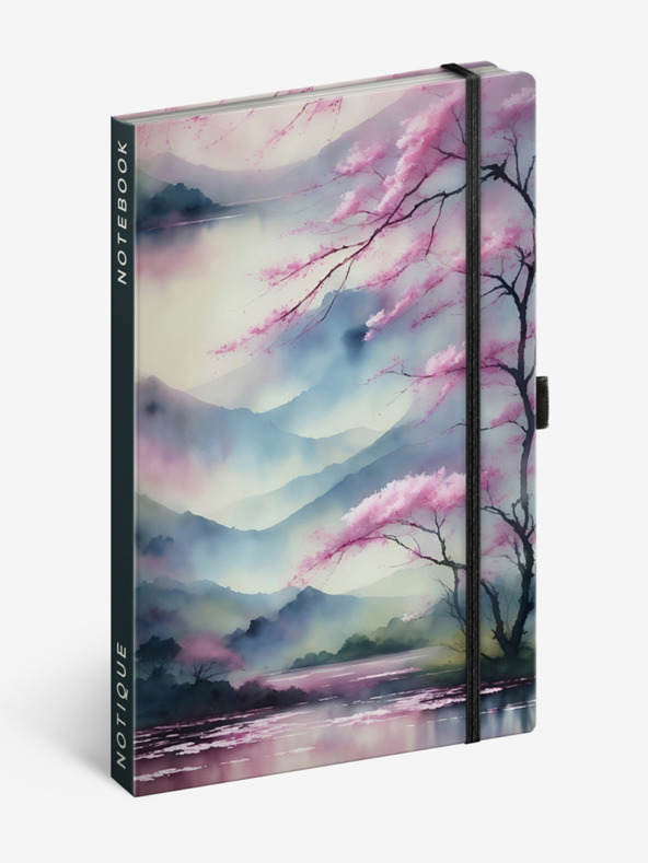 NOTIQUE NOTIQUE Notes Sakura, bélelt, 13 x 21 cm