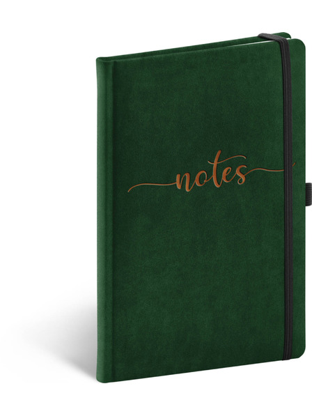 NOTIQUE NOTIQUE Notes Velvet Typo, bélelt, 13 × 21 cm BAAGL