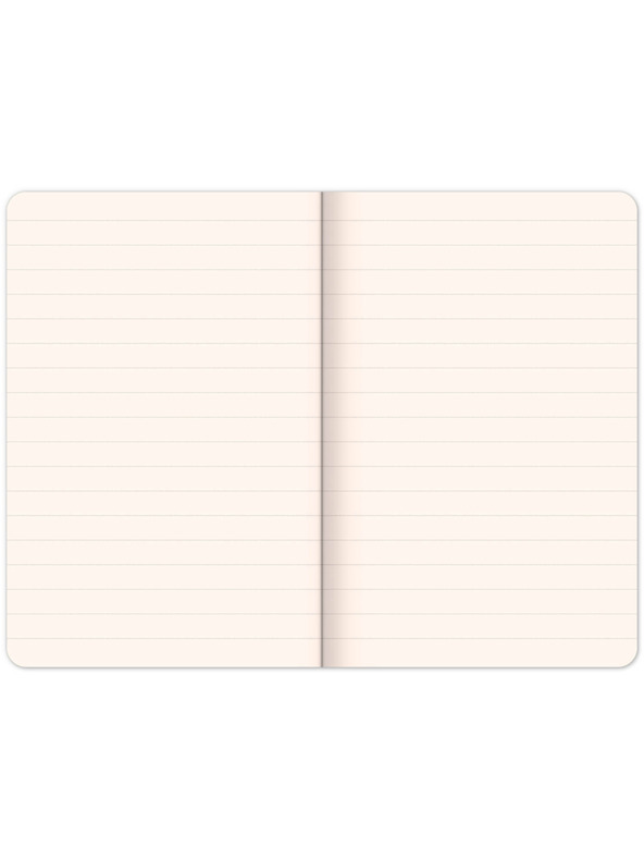 NOTIQUE NOTIQUE Notes Velvet Typo, bélelt, 13 × 21 cm BAAGL