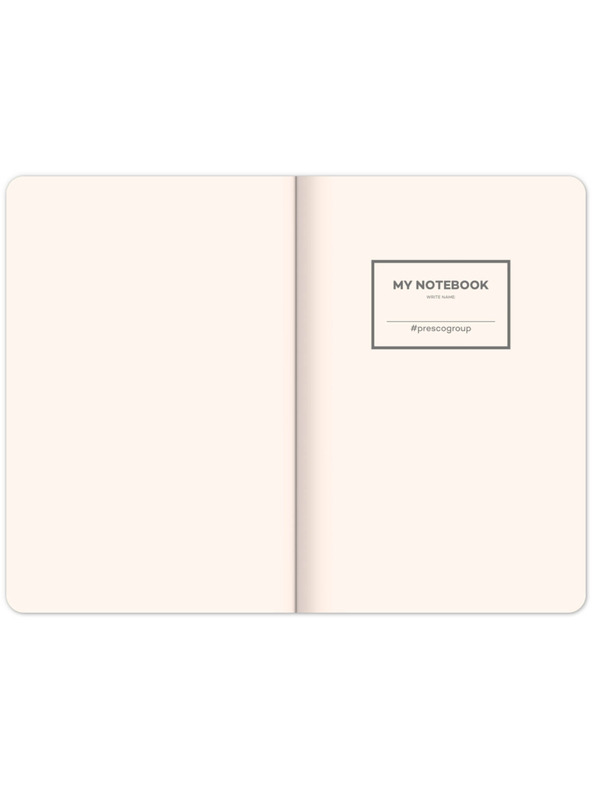 NOTIQUE NOTIQUE Notes Velvet Typo, bélelt, 13 × 21 cm BAAGL