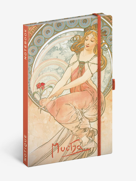 NOTIQUE NOTIQUE Notes Alfons Mucha - Festmény, bélelt, 13 x 21 cm