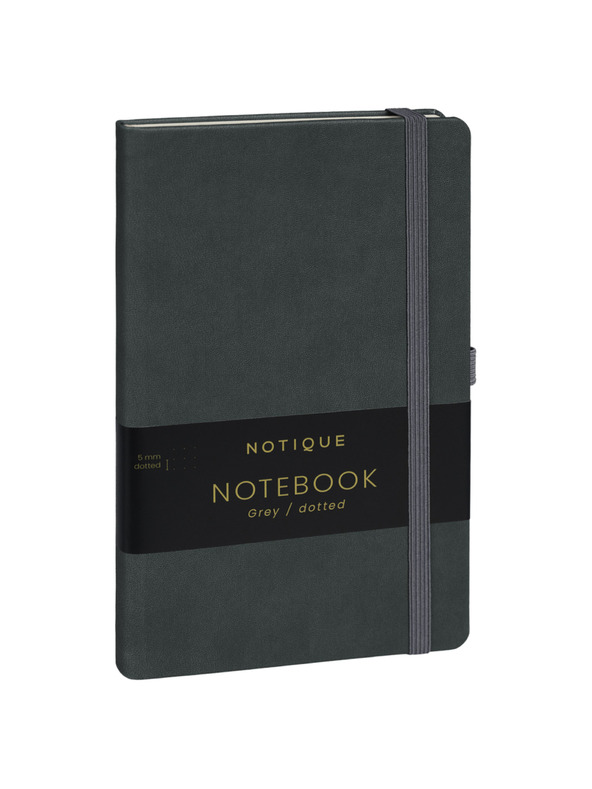 NOTIQUE NOTIQUE Notes Szürke, pöttyös, 13 x 21 cm BAAGL