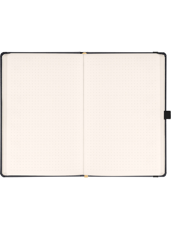 NOTIQUE NOTIQUE Notes Balacron, fekete, pöttyözött, 15 x 21 cm