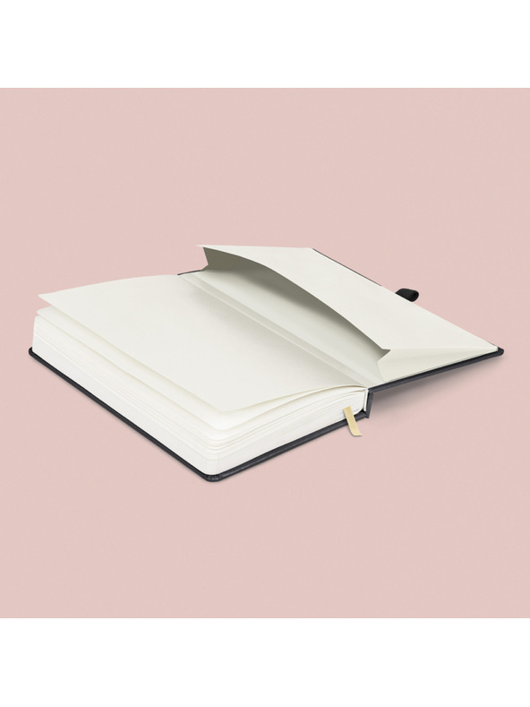 NOTIQUE NOTIQUE Notes Balacron, fekete, pöttyözött, 15 x 21 cm