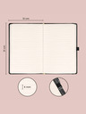 NOTIQUE NOTIQUE Notes Elegáns, bélelt, 13 x 21 cm