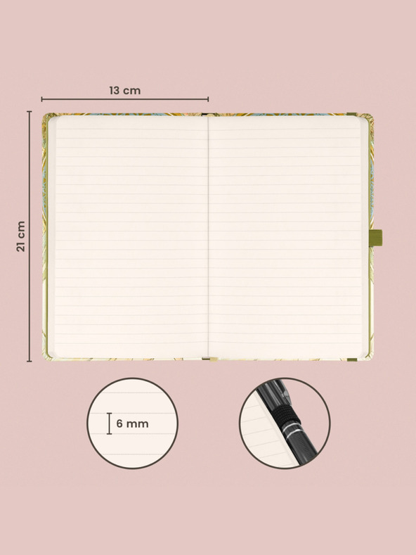 NOTIQUE NOTIQUE Notes Alfons Mucha - Költészet, bélelt, 13 x 21 cm