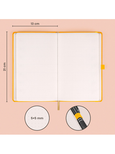 NOTIQUE NOTIQUE Notes Sárga, pöttyözött, 13 x 21 cm