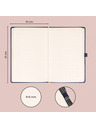 NOTIQUE NOTIQUE Notes Balacron, sötétkék, pöttyös, 15 x 21 cm