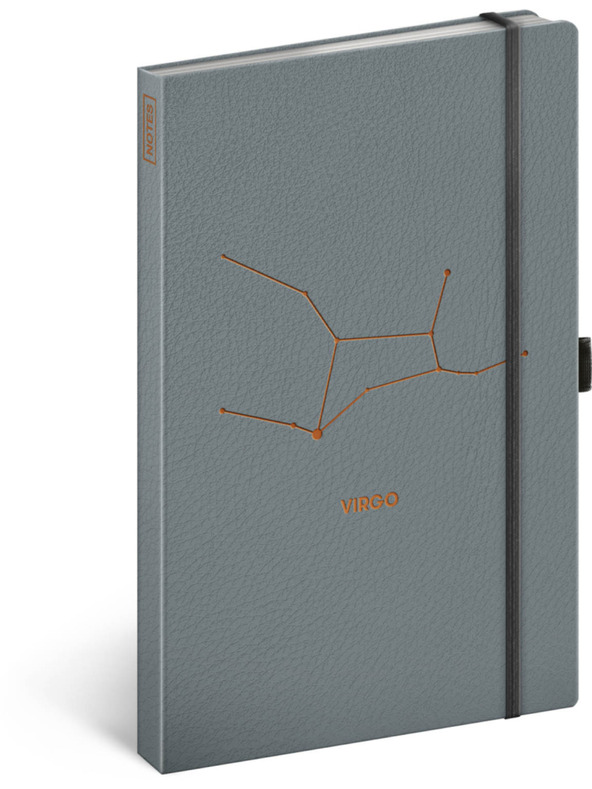 NOTIQUE NOTIQUE Notes állatövi jegyzet Szűz, bélelt, 13 x 21 cm