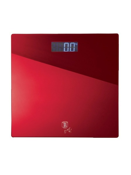 Berlingerhaus Személyi digitális mérleg 150 kg Burgundi metál vonal BERLINGERHAUS