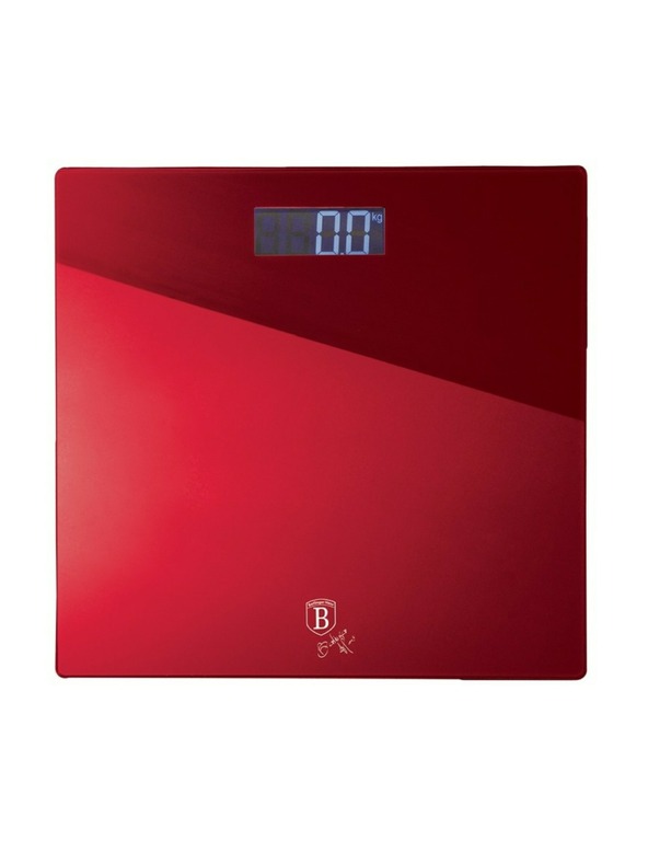Berlingerhaus Személyi digitális mérleg 150 kg Burgundi metál vonal BERLINGERHAUS