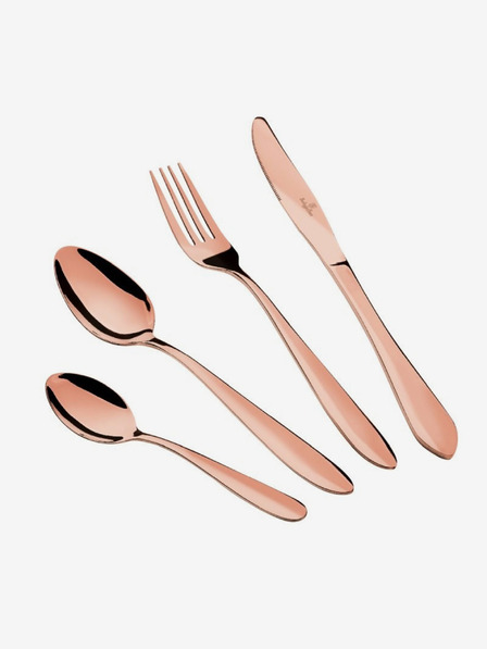 Berlingerhaus Evőeszközkészlet 24 db rozsdamentes acélból szatén Rosegold Metallic Line BERLINGERHAUS