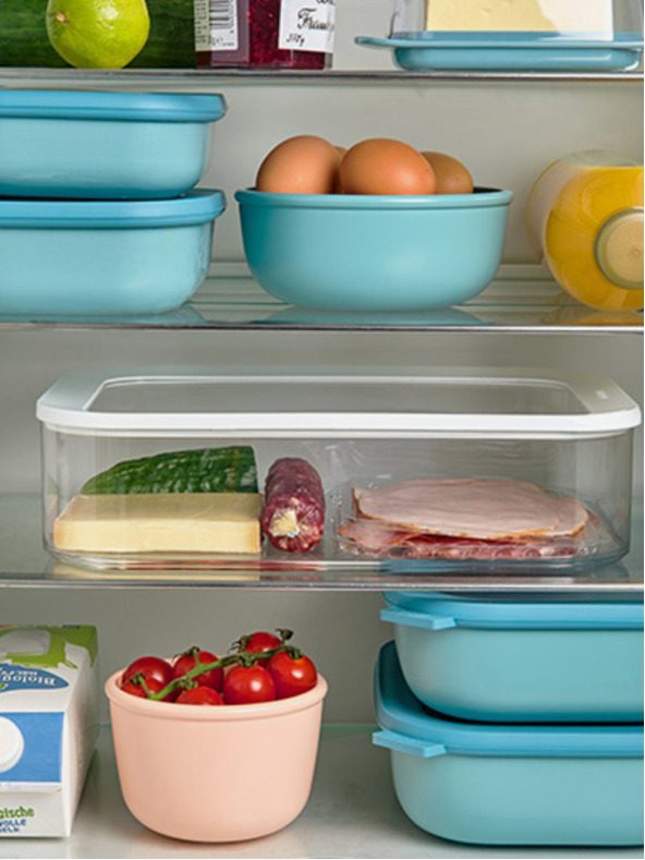 Mepal 3 darabos tálkaszett világoszöld színben Mepal Cirqula Rectangular 500 +1000 +2000 ml