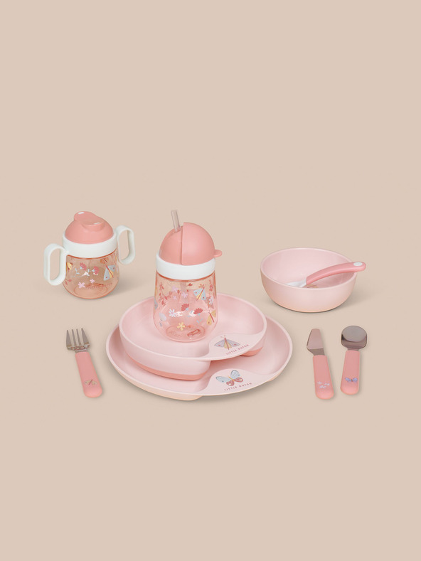 Mepal Rózsaszín 3 részes gyermek étkészlet Mepal Mio