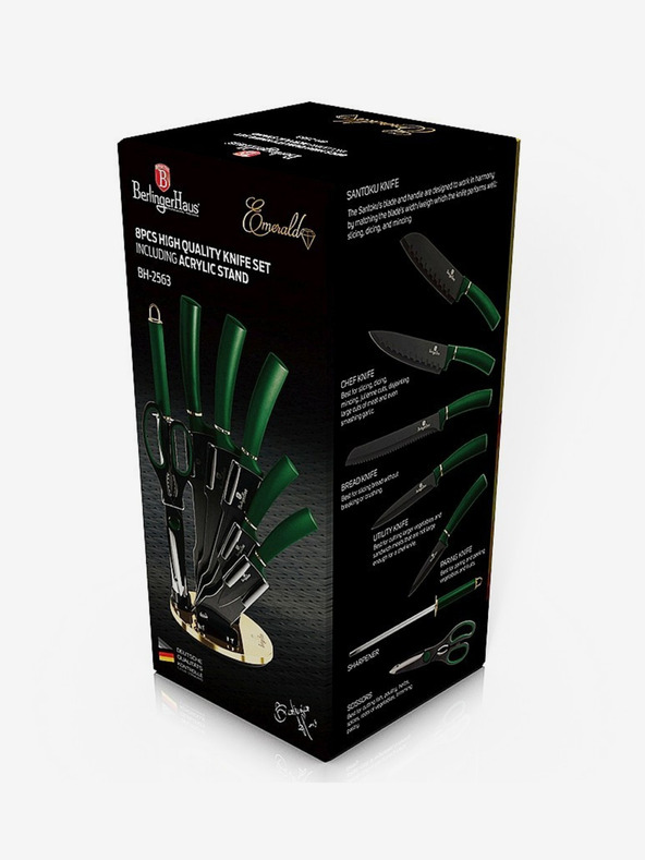 Berlingerhaus 8 darabos kés szett állvánnyal BERLINGERHAUS Emerald Collection