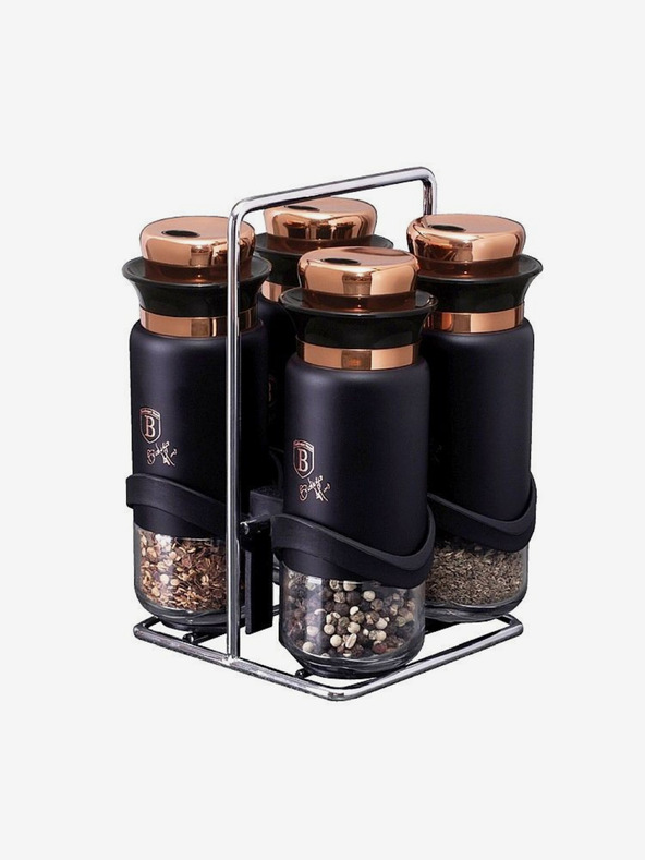 Berlingerhaus Gyökerek állványon 5 darabos készlet Black Rose Collection BERLINGERHAUS