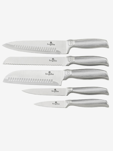 Berlingerhaus Késkészlet állványban 6 db Royal Purple Metallic Line Kikoza kollekció BERLINGERHAUS Kikoza Collection Királylila metálvonal