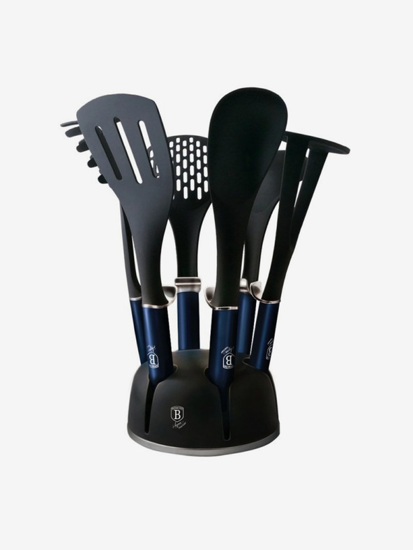 Berlingerhaus Konyhai eszközkészlet tartóval BERLINGERHAUS Aquamarine Metallic Line (7 db)