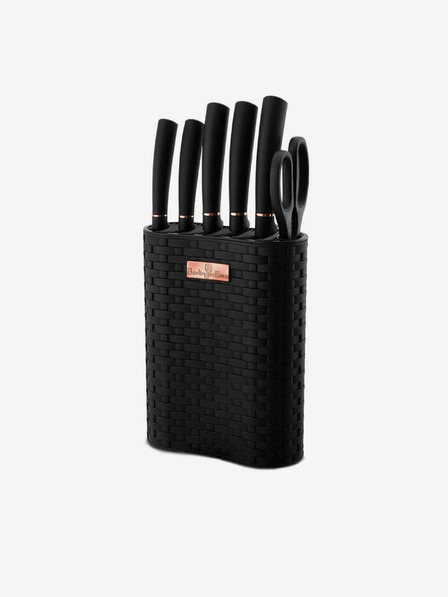 Berlingerhaus Késkészlet állványon 7 db BERLINGERHAUS Black Rose Collection