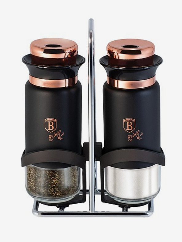 Berlingerhaus Só- és borsszóró tartóval BERLINGERHAUS Black Rose Collection