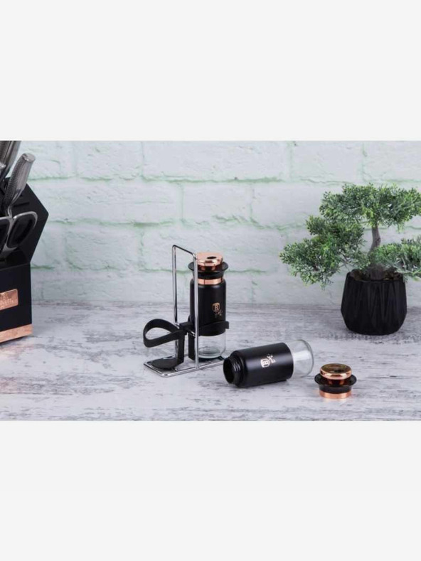 Berlingerhaus Só- és borsszóró tartóval BERLINGERHAUS Black Rose Collection