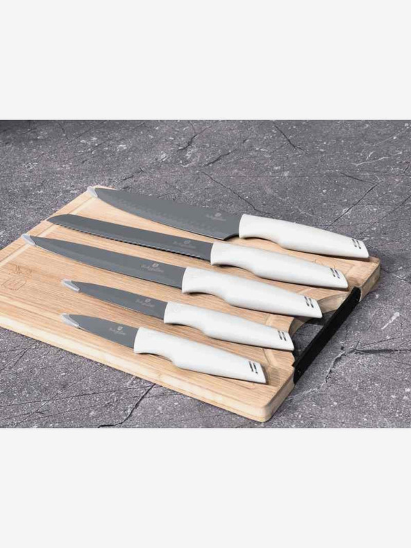 Berlingerhaus Öt késből álló készlet + vágódeszka BERLINGERHAUS Aspen Collection